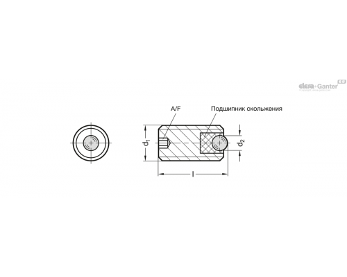 Элемент передачи GN 509.11-6-M12-35-ST ELESA+GANTER