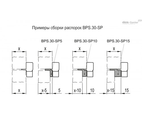 Комплект прокладок BPS.30-SP10 (6254) ELESA+GANTER