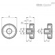 Ручка с рифлением MBT.45 B-M8-SOFT (134326) ELESA+GANTER