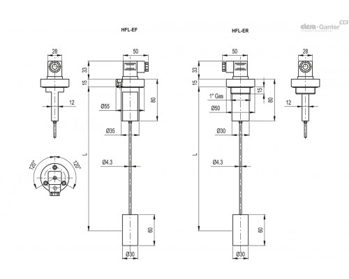 Индикатор HFL-ER-NC (111288) ELESA+GANTER