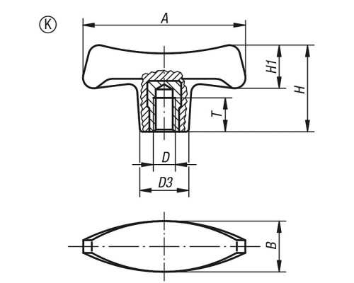 Ручка K0181.17006 Kipp