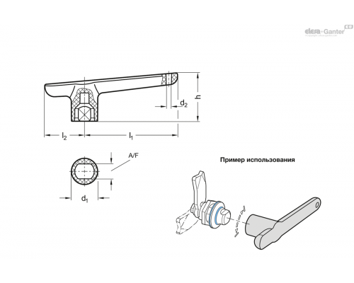 Ключ GN 1151-82-SW9-PA-BL ELESA+GANTER