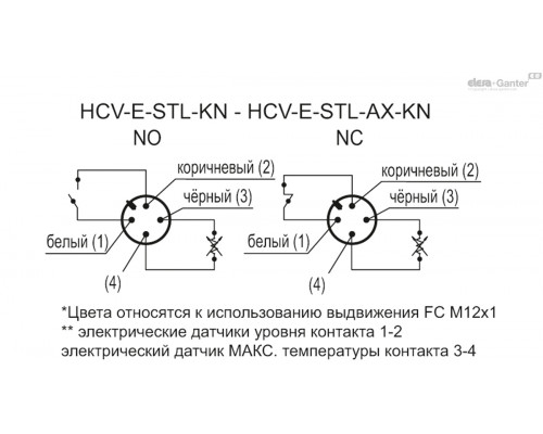 Индикатор HCV.76-E-ST-NC-70-M10-KN (11066-KN) ELESA+GANTER