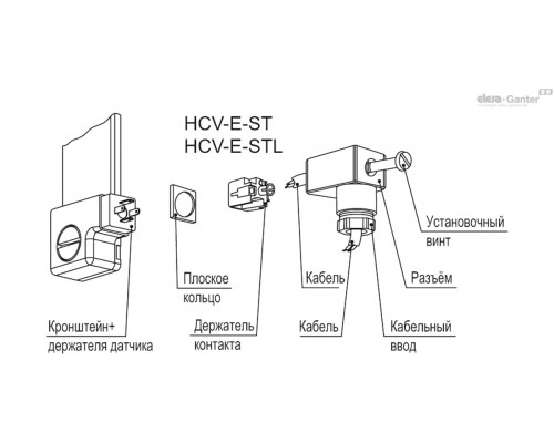 Индикатор HCV.76-E-ST-NC-70-M10-KN (11066-KN) ELESA+GANTER