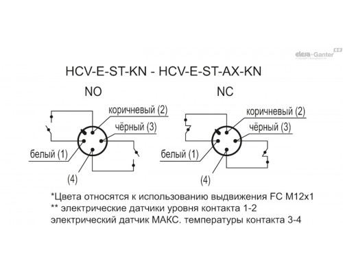 Индикатор HCV.76-E-ST-NC-70-M10-KN (11066-KN) ELESA+GANTER