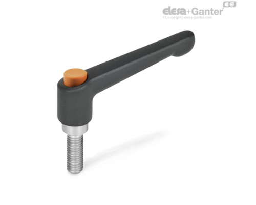Регулируемая ручка рычажного типа GN 303.1-30-M5-20-SW-O ELESA+GANTER Регулируемая ручка рычажного типа GN 303.1-30-M5-20-SW-O ELESA+GANTER