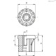 Торцевая заглушка NDX.T-30x1-M12 (320233) ELESA+GANTER