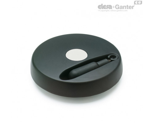 Маховичок цельнолитый VDS.100+IR-A12 (72682-R) ELESA+GANTER