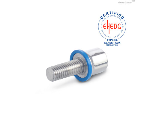 Винт установочный GN 1580-M6-25-PL-E ELESA+GANTER
