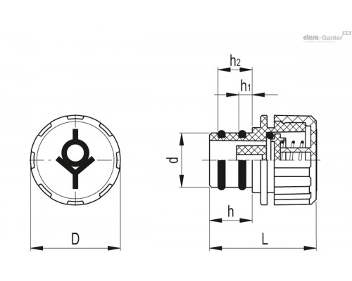Пробка сапуна TP-SV.30-18-100mb-C2 (60306-C2) ELESA+GANTER