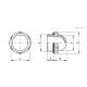 Смотровое стекло HCFE.12-3/8-EX (10851-R-EX) ELESA+GANTER