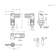 Рычажные фиксаторы GN 721.5-10-M20x1,5-LAK ELESA+GANTER