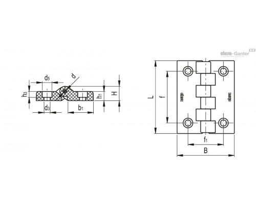 Петли CFL.102 CH-8 (425202) ELESA+GANTER