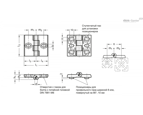 Петля GN 161-57 ELESA+GANTER