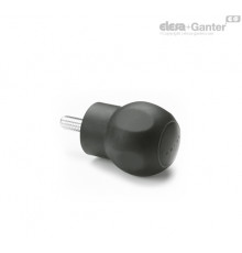 Грибовидная лепестковая ручка EBK.43 p-M10x20-SOFT-C1 (245143-C1) ELESA+GANTER