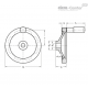 Дисковый маховик GN 321-100-B10-R ELESA+GANTER