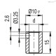 Переходная втулка RB50-6-SST (CE.90940) ELESA+GANTER