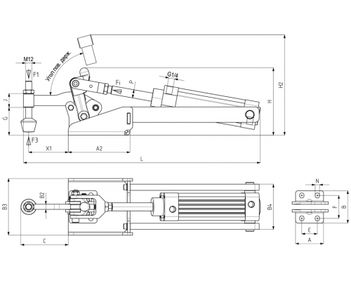 Прижимы 683-4-H-R Kukamet