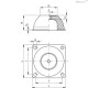 Виброгаситель DVE-186-SST-M24-B-60 (434986) ELESA+GANTER