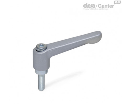 Регулируемая ручка рычажного типа GN 300.2-108-M16-32-SR ELESA+GANTER