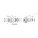 Крепление VPB-91-05-G1/4-M-L (VV.40004) ELESA+GANTER