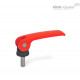 Прижимная ручка с эксцентриковым кулачком GN 927.4-101-M10-50-B-R ELESA+GANTER