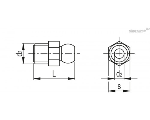 Резьбовая вставка FHJ.1/2-3/8-NPT (471068) ELESA+GANTER