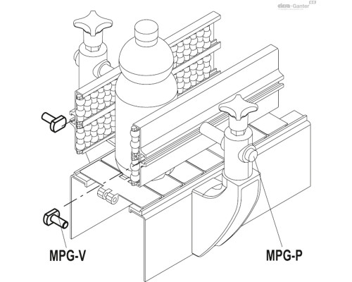 Винт MPG-V-p-M8x20 (419693) ELESA+GANTER