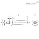 Коническая ручка I.167/103 p-M8x16 (20306) ELESA+GANTER