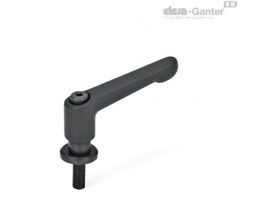 Регулируемая ручка рычажного типа GN 307-30-M5-16-SW ELESA+GANTER