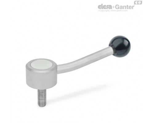 Плоская ручка рычажного типа GN 125.5-45-M16-32-E ELESA+GANTER