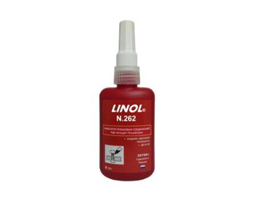 Резьбовой фиксатор средней/высокой прочности LINOL N.262 50G Резьбовой фиксатор средней/высокой прочности LINOL N.262 50G