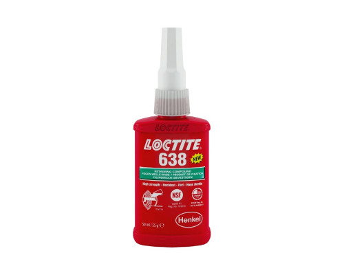 Вал-втулочный фиксатор высокопрочный, быстроотверждаемый LOCTITE 638 50ML