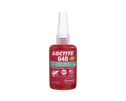 Вал-втулочный фиксатор высокотемпературный, быстроотверждаемый LOCTITE 648 50ML